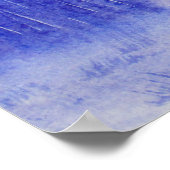 幽霊マウンテンズバレーウォーターカラーランドスケープ ポスター (角)