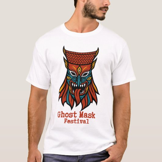 幽霊マスクフェスティバル Tシャツ (正面)