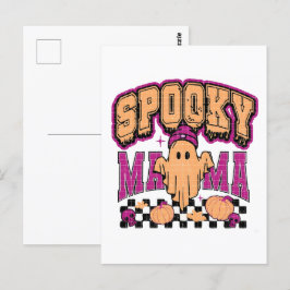 幽霊マ不気味マレトロハロウィーンヴィンテージデザイン ポストカード