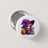 幽霊マ不気味マレトロハロウィーンヴィンテージデザイン 缶バッジ (正面&裏面)