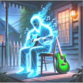 幽霊ミュージシャン シール (正面)