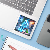 幽霊ミュージシャン シール (ノートパソコンとiPhone)