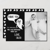 幽霊モンスターサンキューカード（写真付） サンキューカード (正面/裏面)