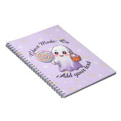 幽霊モード：オン – ハロウィーン幽霊ノートブック ノートブック (右側)