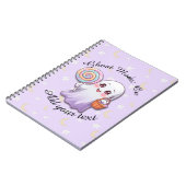 幽霊モード：オン – ハロウィーン幽霊ノートブック ノートブック (左側)