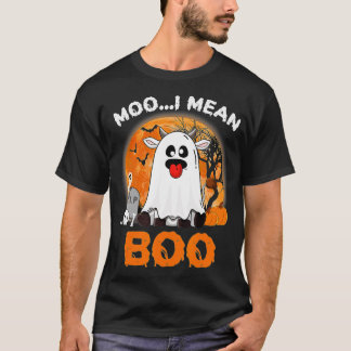 幽霊モー牛I意味ブカボキンムーンハロウィーンFa Tシャツ