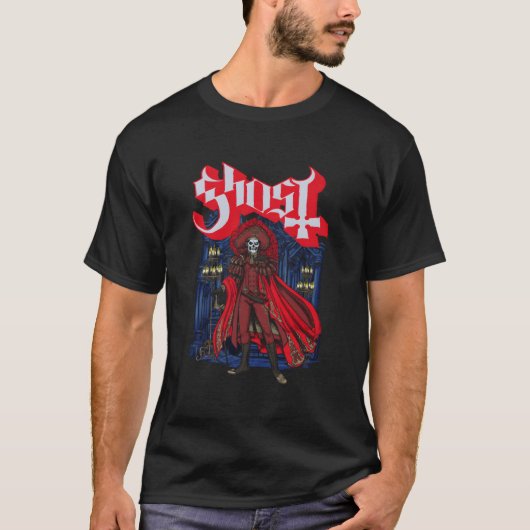 幽霊ユーロ"赤死 Tシャツ (正面)