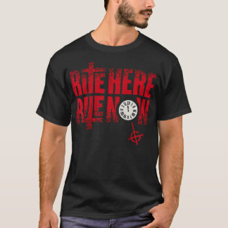 幽霊ライトリートここでライトリートナータイトルバックとフロント Tシャツ