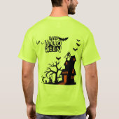 幽霊ランタンパレードセーフティグリーン Tシャツ (裏面)