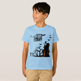 幽霊ランタンパレード淡青色 Tシャツ