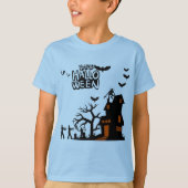 幽霊ランタンパレード淡青色 Tシャツ (正面)