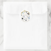 幽霊リトルブハロウィンボーイベビーシャワー ラウンドシール (バッグ)