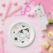 幽霊リトルブハロウィーンガールベビーシャワー ペーパープレート (パーティー)