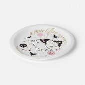 幽霊リトルブハロウィーンガールベビーシャワー ペーパープレート (アングル)