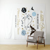 幽霊リトルブハロウィーンベビーシャワー背景 タペストリー (インサイチュ(横))