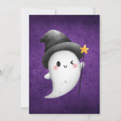 幽霊リトルブーほとんどハロウィーン赤ちゃんシャワー 招待状 (裏面)