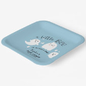 幽霊リトルブーボーイハロウィンベイビーシャワー ペーパープレート (傾斜あり)