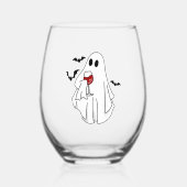 幽霊ワイングラス ステムなしワイングラス (正面)