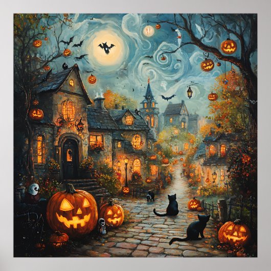 幽霊ヴィレッジアートポスター ポスター (正面)