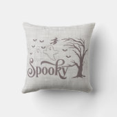 幽霊不気味こうもりウィッ飛んでいるクバーラップハロウィーン クッション (裏面)