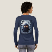 幽霊不気味こうもり トライブレンドTシャツ (背面全体)