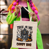 幽霊不気味とカボチャのハロウィーンの家 トートバッグ