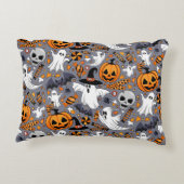 幽霊不気味と不気味なかわいいモンスター アクセントクッション (裏面)