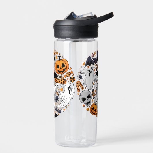 幽霊不気味と不気味なかわいいモンスター ウォーターボトル (左面)