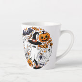 幽霊不気味と不気味なかわいいモンスター カフェラテマグ (右)