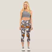 幽霊不気味と不気味なかわいいモンスター カプリレギンス (正面)