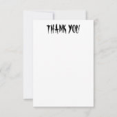 幽霊不気味と不気味なかわいいモンスター サンキューカード (裏面)