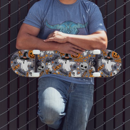 幽霊不気味と不気味なかわいいモンスター スケートボード (室外3)