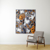 幽霊不気味と不気味なかわいいモンスター タペストリー (インサイチュ)