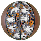 幽霊不気味と不気味なかわいいモンスター バスケットボール (縦)