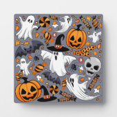 幽霊不気味と不気味なかわいいモンスター フォトプラーク (正面)