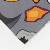 幽霊不気味と不気味なかわいいモンスター フリースブランケット (角)