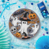 幽霊不気味と不気味なかわいいモンスター ペーパープレート (パーティー)