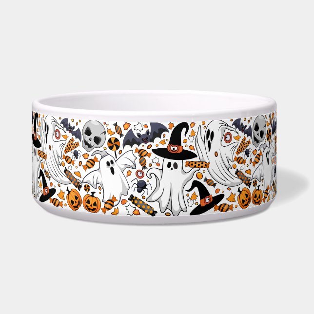 幽霊不気味と不気味なかわいいモンスター ボウル (正面)