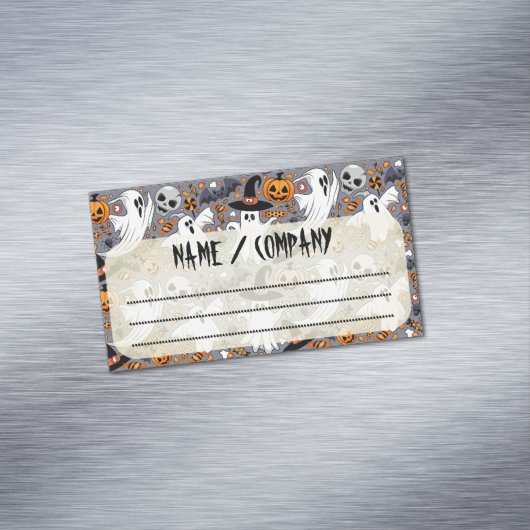 幽霊不気味と不気味なかわいいモンスター マグネット名刺 (インサイチュ)