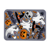 幽霊不気味と不気味なかわいいモンスター マグネット (横)