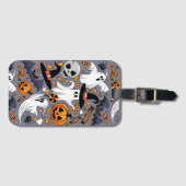 幽霊不気味と不気味なかわいいモンスター ラゲッジタグ (正面横)