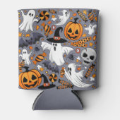 幽霊不気味と不気味なかわいいモンスター 缶クーラー (正面)