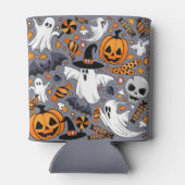 幽霊不気味と不気味なかわいいモンスター 缶クーラー (裏面)