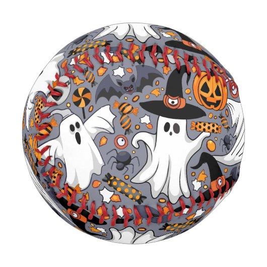 幽霊不気味と不気味なかわいいモンスター 野球ボール (正面左)