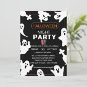 幽霊不気味のある夜 – ハロウィーン招待状 招待状 (スタンド正面)