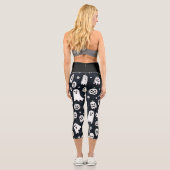 幽霊不気味アンドパンプキンハロウィンカプリレギンス カプリレギンス (裏面)