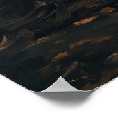 幽霊不気味オンスイングハロウィーン秋の森 ポスター (角)