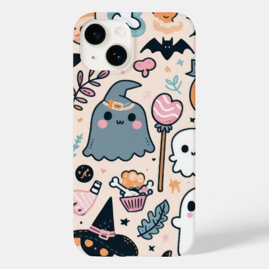 幽霊不気味カウボーイキュートハロウィーンブウェスタン Case-Mate iPhoneケース (裏面)