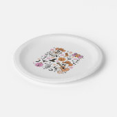 幽霊不気味カウボーイキュートハロウィーンブーウェスタンレー ペーパープレート (アングル)