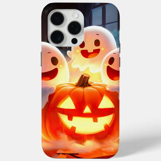 幽霊不気味カボチャパーティーグロー Case-Mate iPhoneケース (裏面)